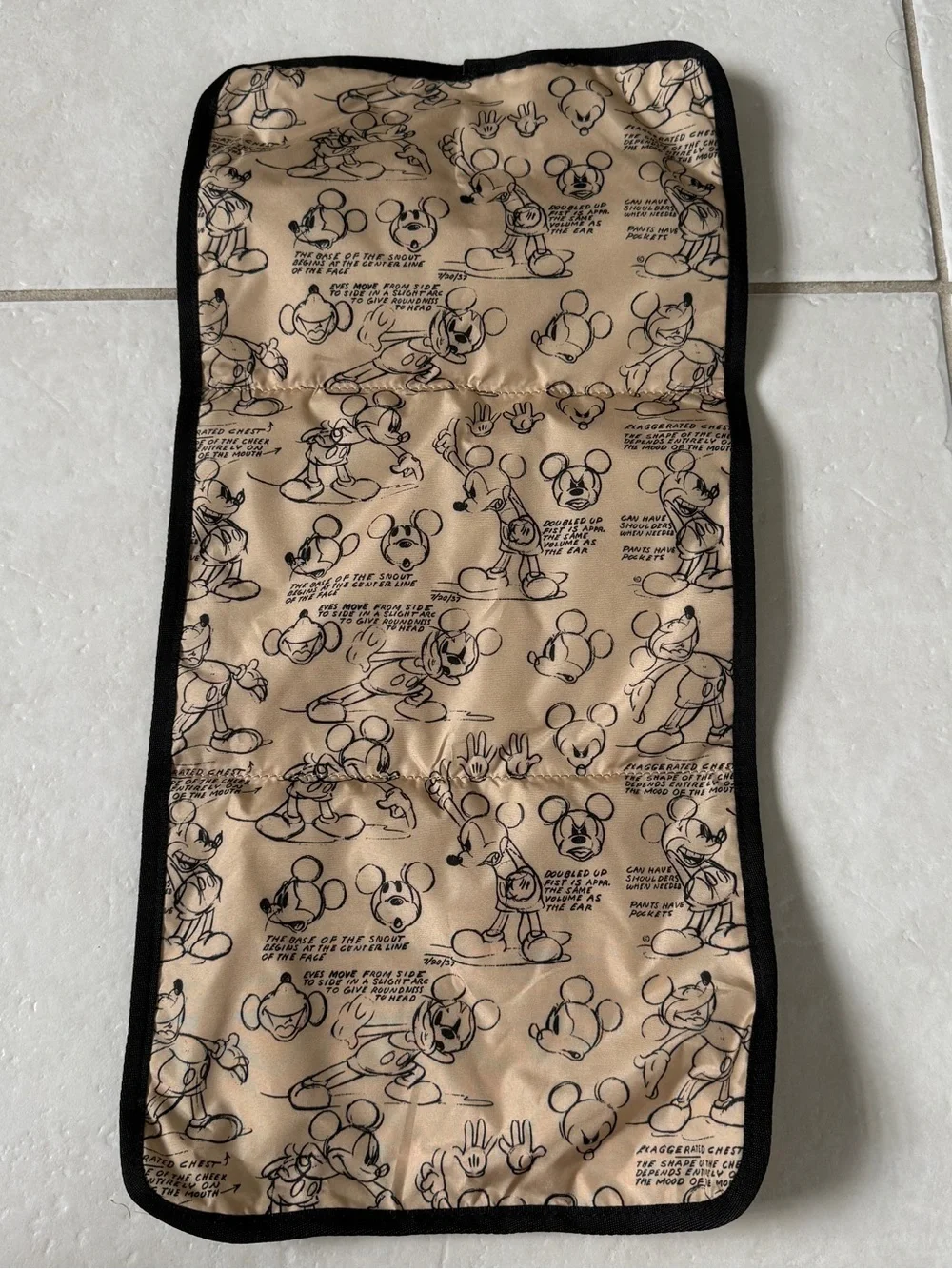 Freshly Picked Disney Mickey Mouse Ears Red Black Diaper Bag Backpack New